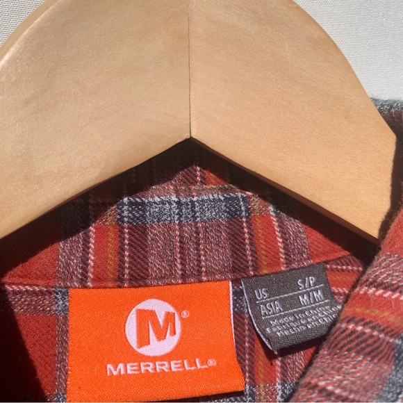 Merrell soft cotton plaid button up - Picture 4 of 12